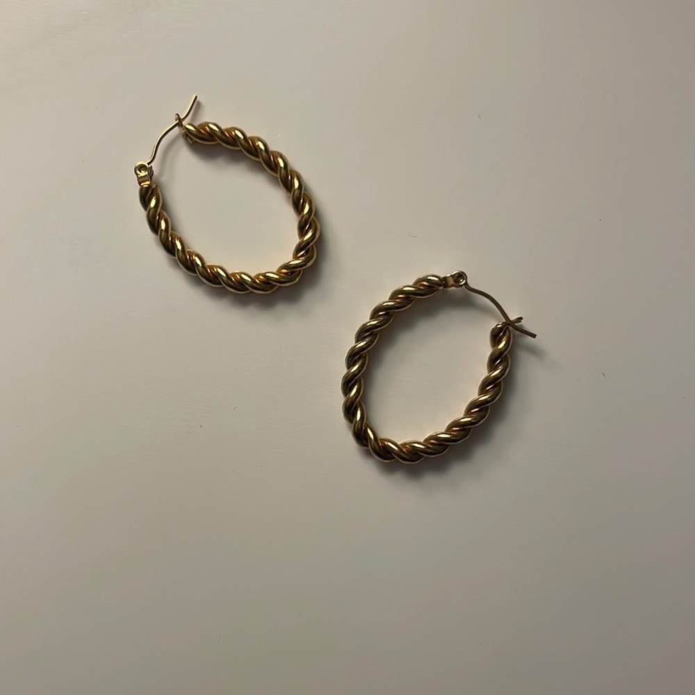 Braided Hoop Earrings